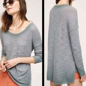 Moth Anthropologie Ombré Thermal Long Sleeve Top